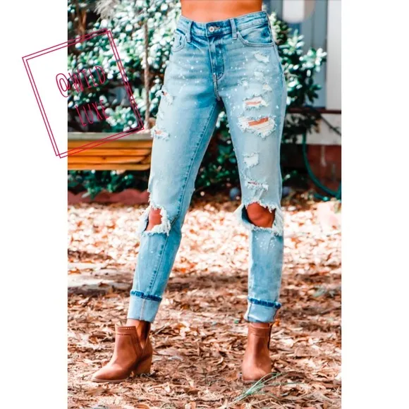 🔥HOST PICK🔥 5🌟 BESTSELLER Luna Distressed Boyfriend