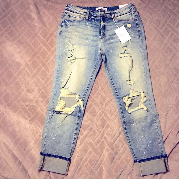 🔥HOST PICK🔥 5🌟 BESTSELLER Luna Distressed Boyfriend