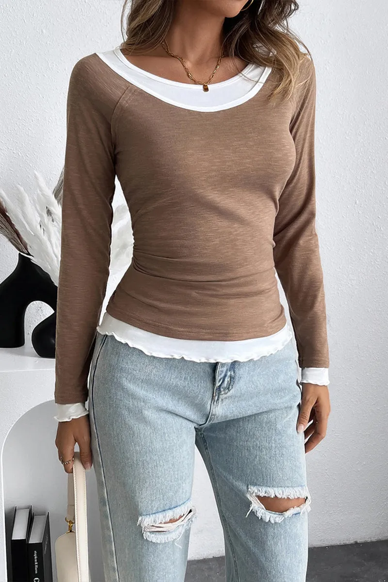 HTT1129 Layered Chill Long Sleeve Top