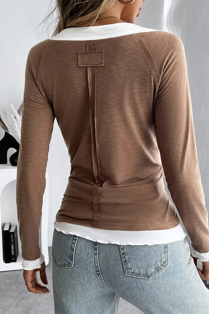 HTT1129 Layered Chill Long Sleeve Top