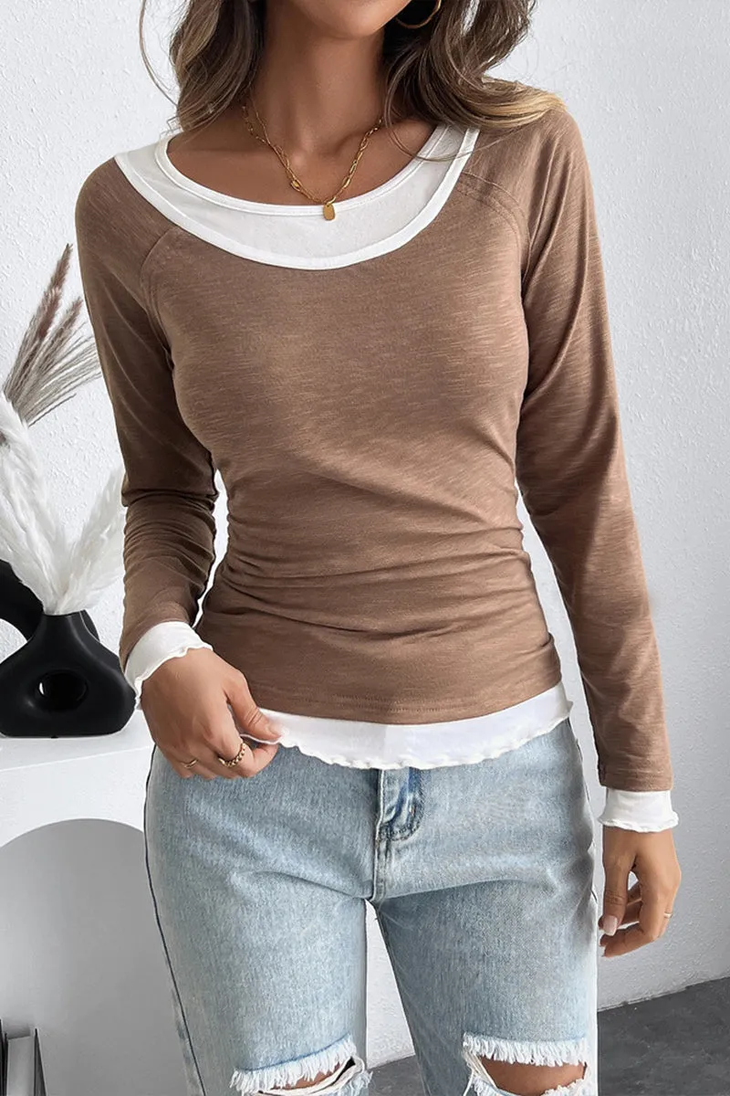 HTT1129 Layered Chill Long Sleeve Top