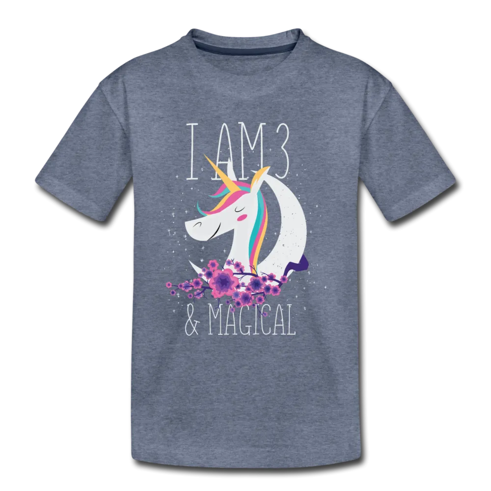 I am 3 and Magical Kids' Premium T-Shirt
