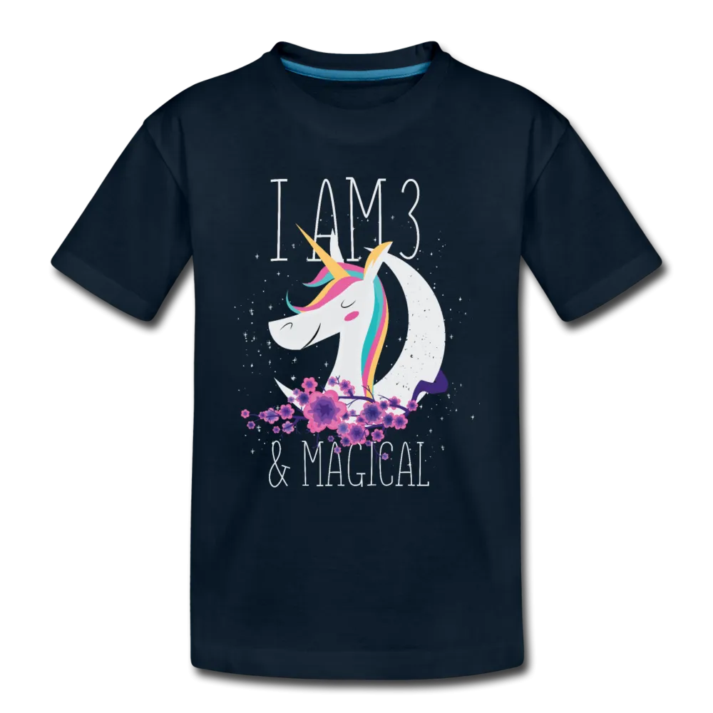 I am 3 and Magical Kids' Premium T-Shirt