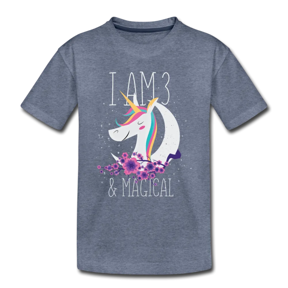 I am 3 and Magical Kids' Premium T-Shirt