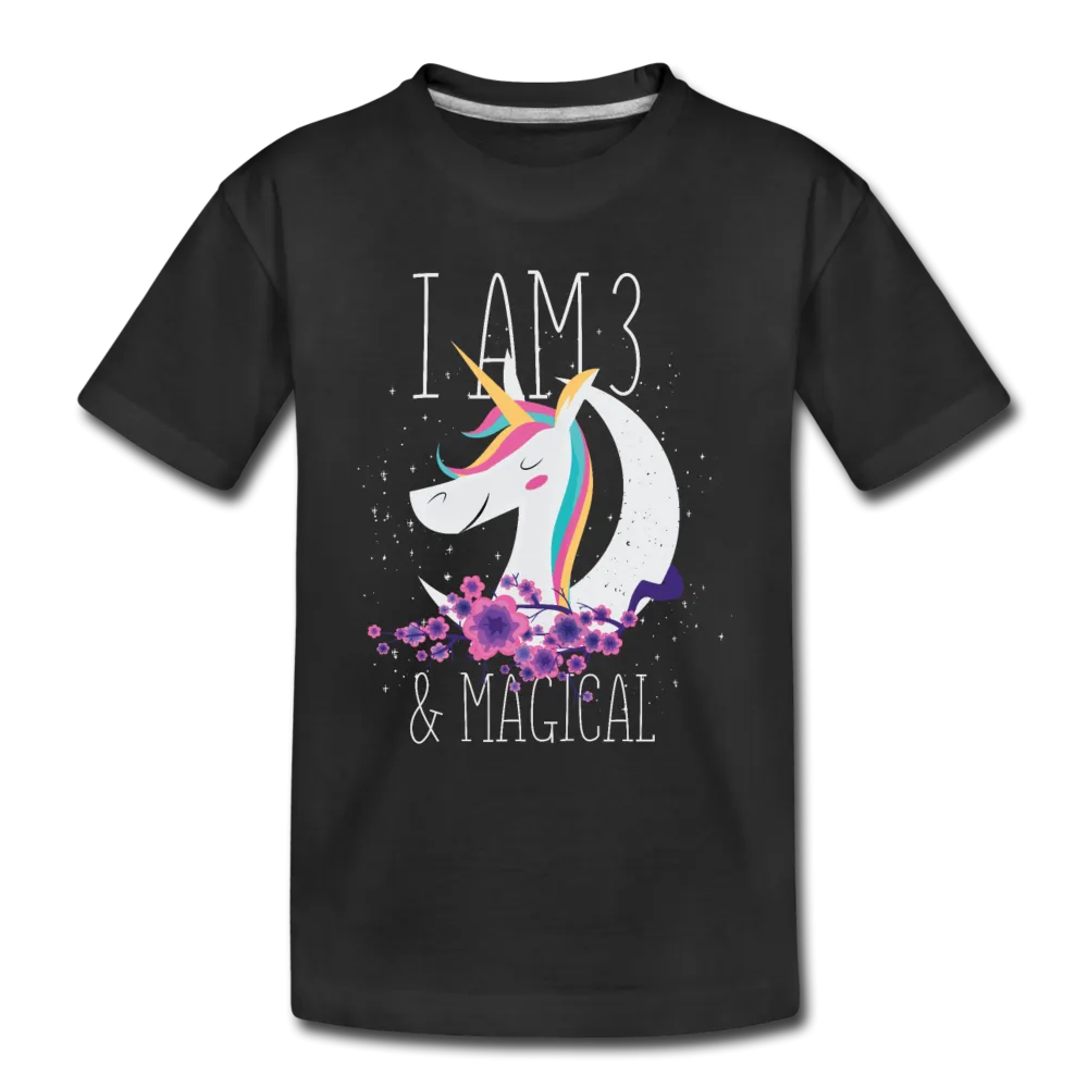 I am 3 and Magical Kids' Premium T-Shirt