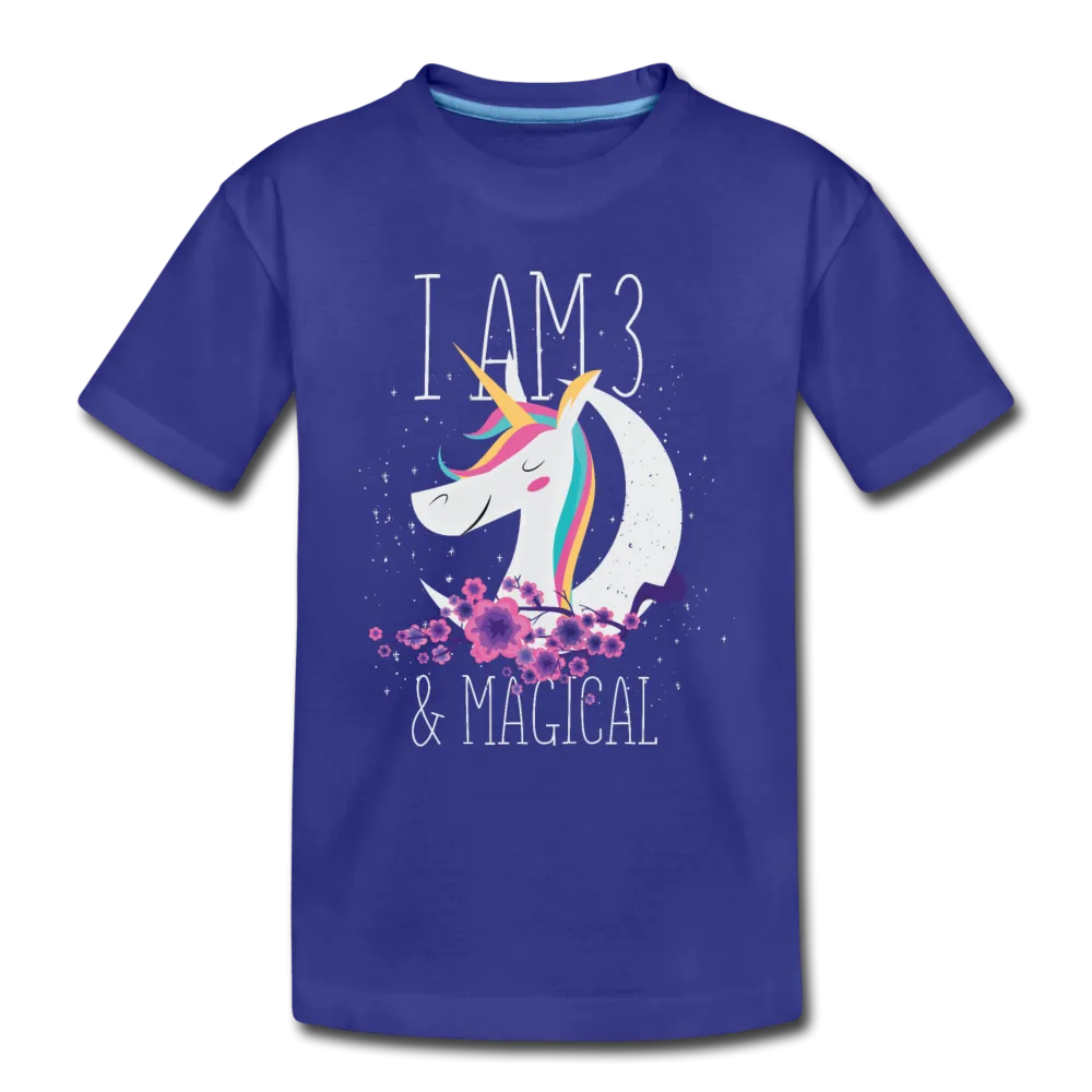 I am 3 and Magical Kids' Premium T-Shirt