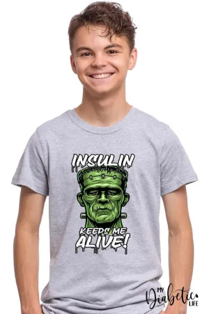 Insulin Keeps me alive - Kids Graphic Diabetes Tee