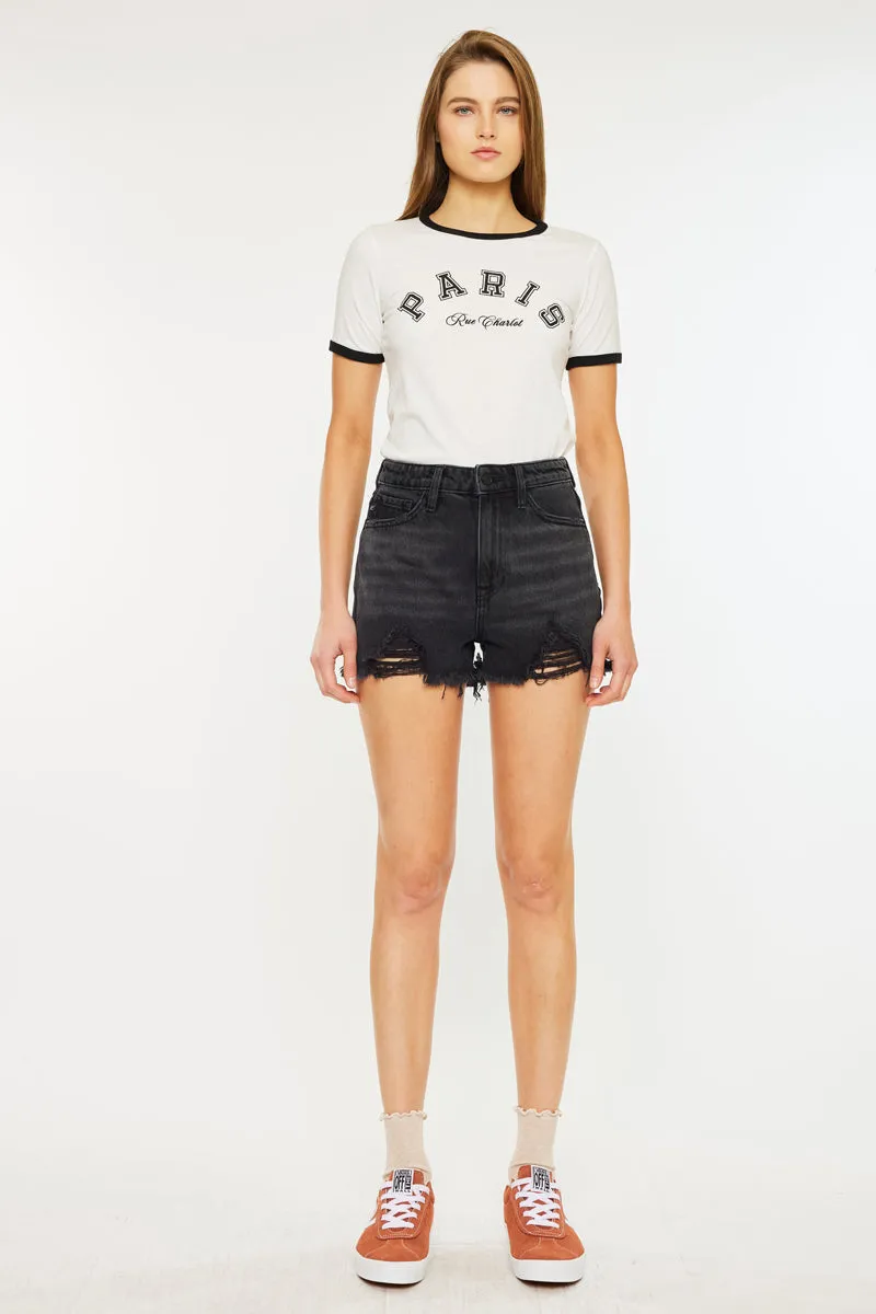 Ivanna Ultra High Rise Mom Shorts