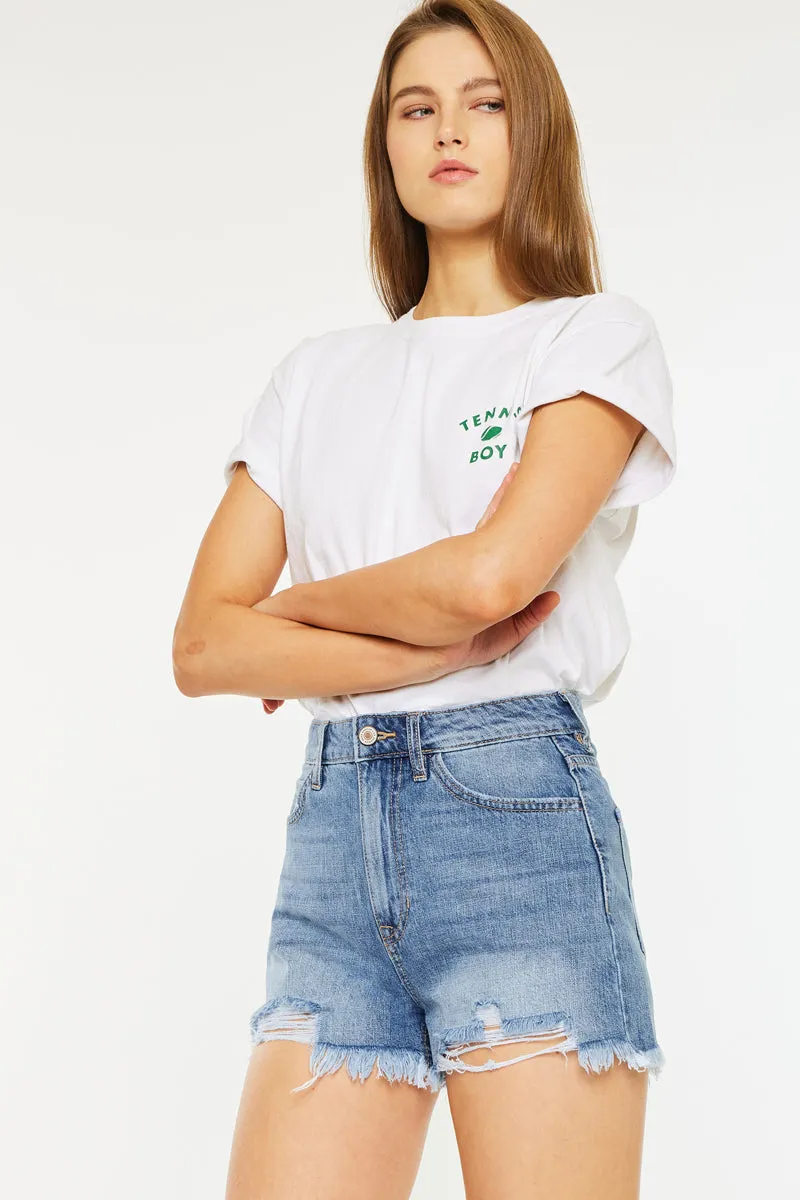 Ivanna Ultra High Rise Mom Shorts