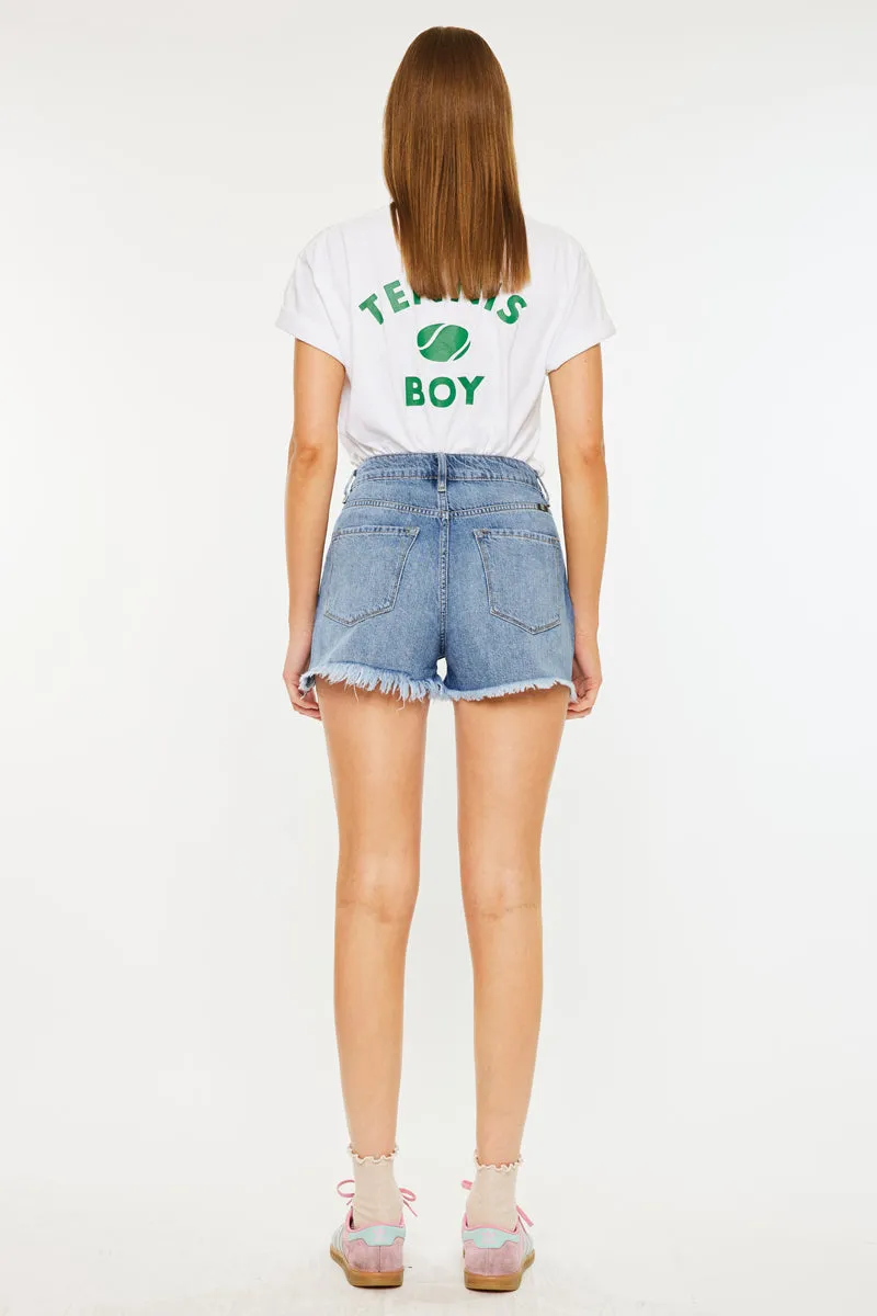 Ivanna Ultra High Rise Mom Shorts