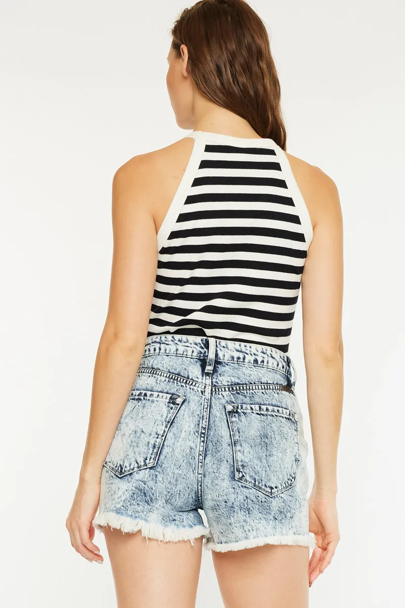 Ivanna Ultra High Rise Mom Shorts