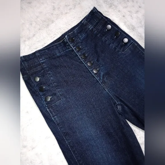 J Brand Natasha Sky High Crop Skinny &quot;Reality&quot; Ladies 26 Dark Wash EUC