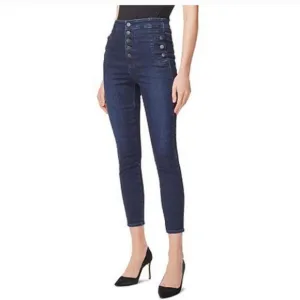 J Brand Natasha Sky High Crop Skinny &quot;Reality&quot; Ladies 26 Dark Wash EUC