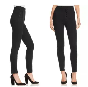 J Brand Natasha Sky High Crop Skinny &quot;Seriously Black&quot; Ladies 26 CURRENT STYLE