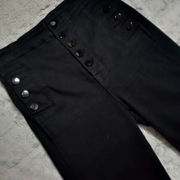 J Brand Natasha Sky High Crop Skinny &quot;Seriously Black&quot; Ladies 26 CURRENT STYLE