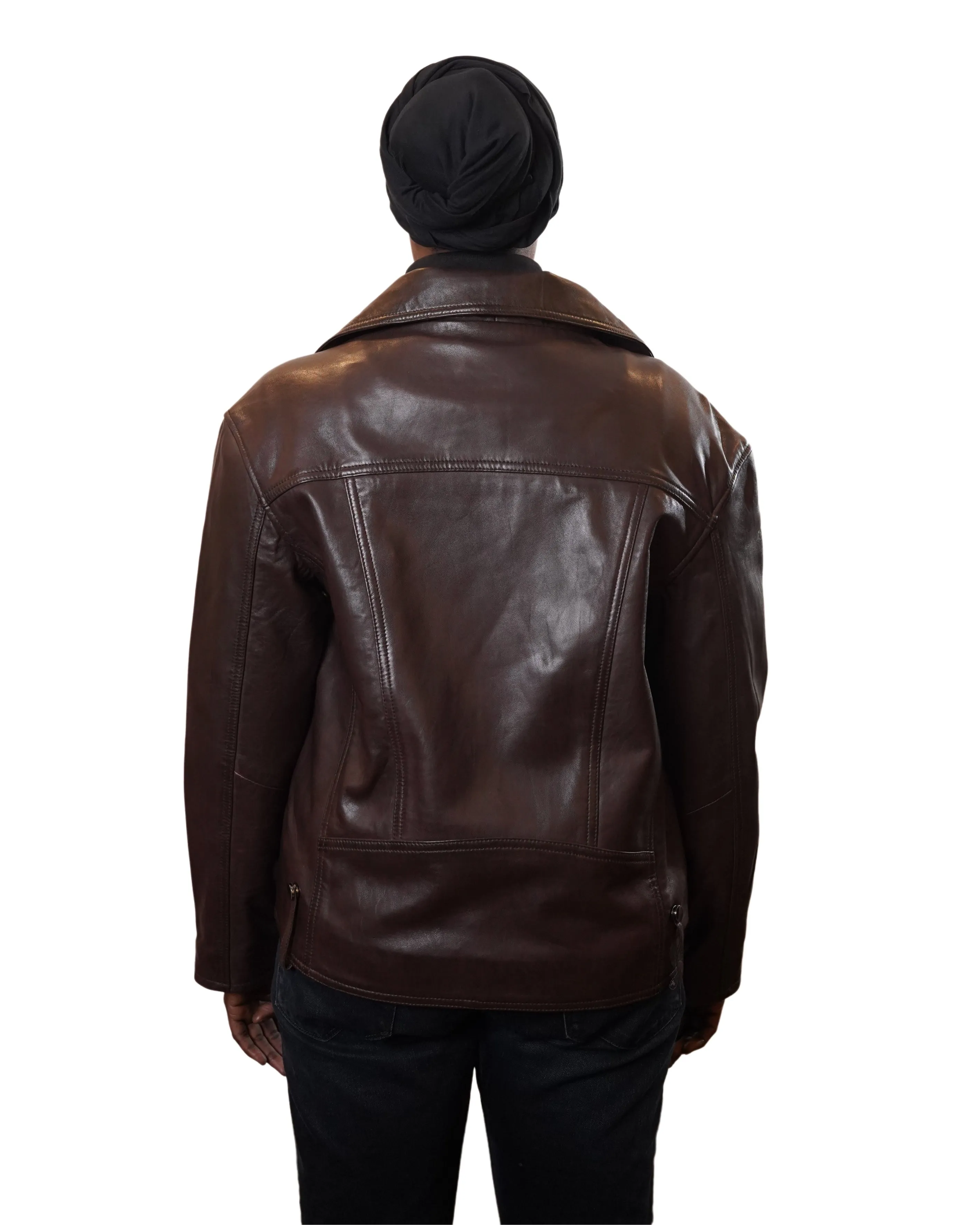 JALDA WOMEN OVERSIZED ASYMMETRIC BIKER LEATHER JACKET