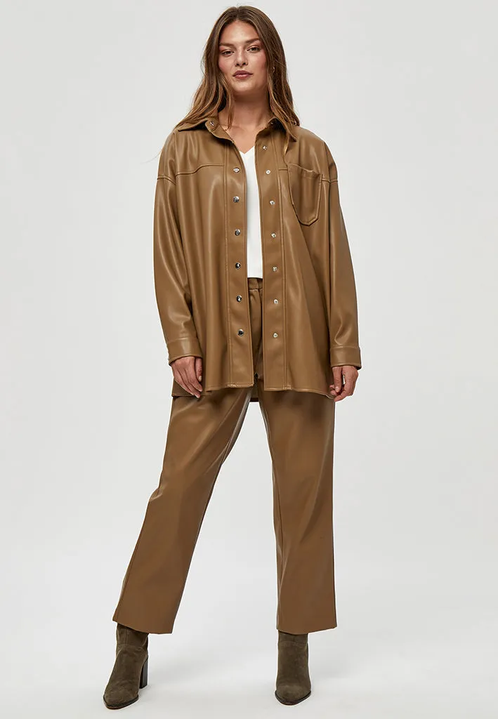 Jamilla Shirt Jacket - SEPIA TINT