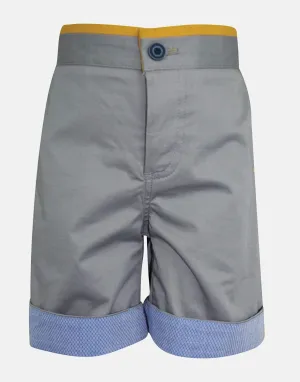 Jasper: Grey twill shorts