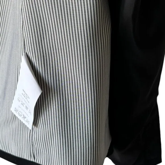J.Crew Sz 12 Schoolboy Blazer Black Bespoke Inspired Details Classic Slim Fit