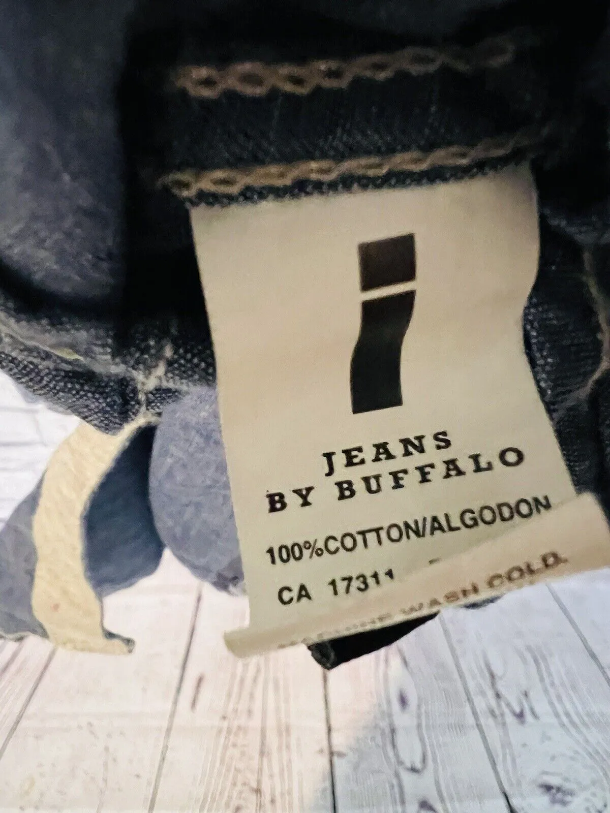 JEANS by BUFFALO Brand Mens Hooded Button-Down Shirt Blue Size Medium