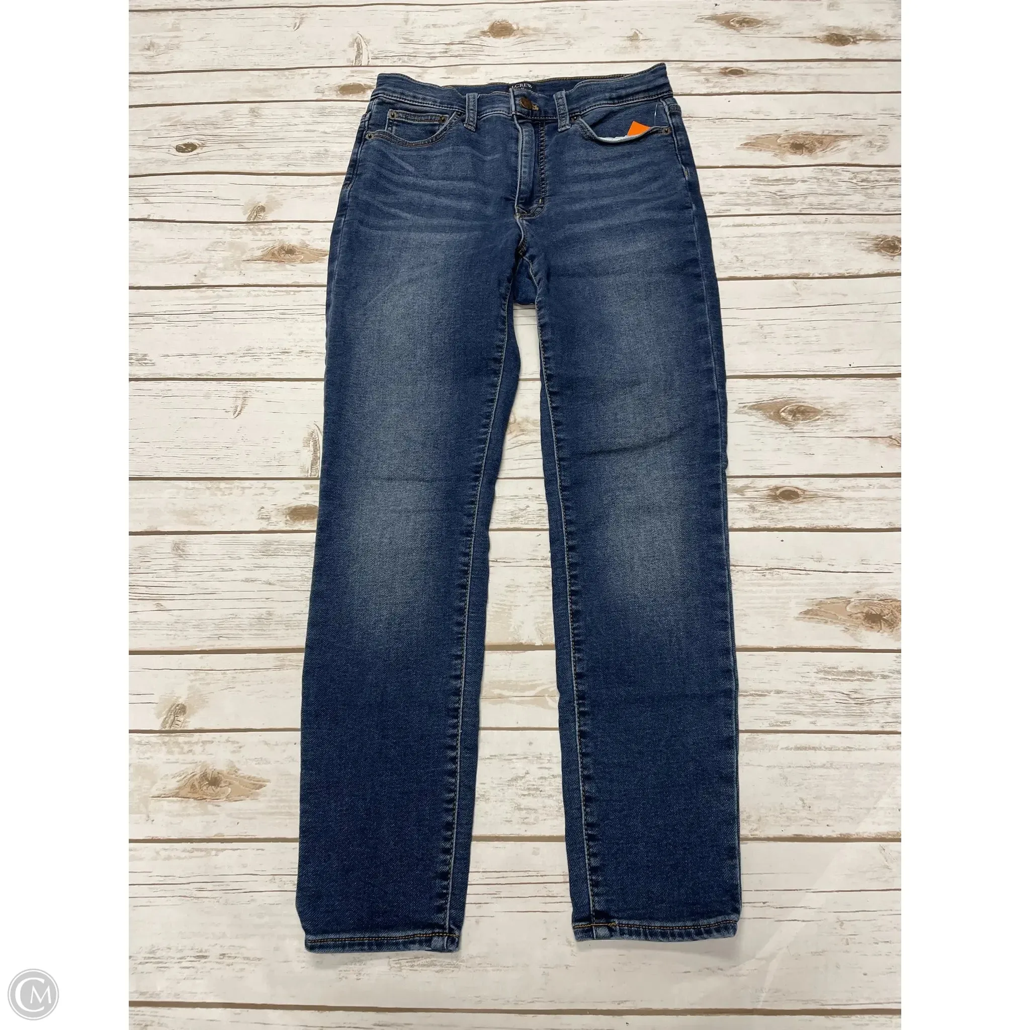 Jeans Skinny By J. Crew In Blue Denim, Size: 4