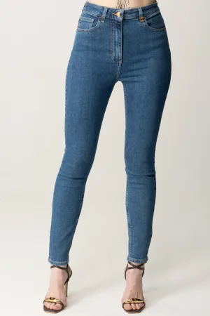 Jeans Skinny con Charm Logo