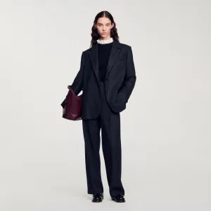 Jennifer Oversized Suit Jacket Dark Grey