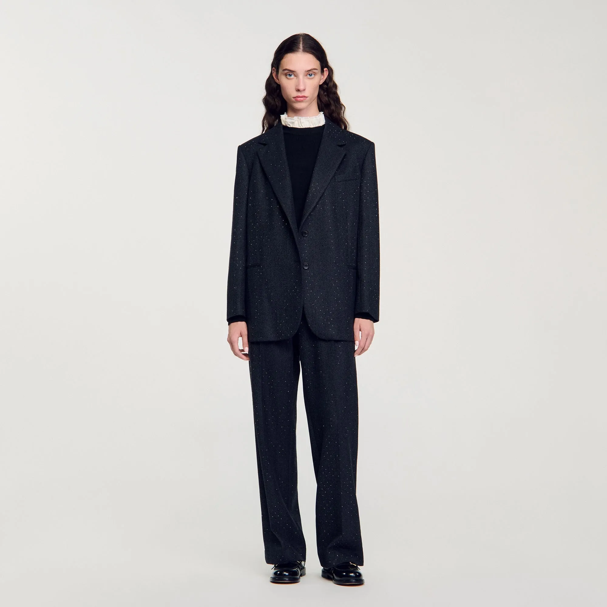 Jennifer Oversized Suit Jacket Dark Grey