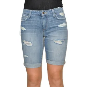 Joe's Jeans Bermuda Shorts Rolled Hem Mid Rise Halis 26 Nwt $158