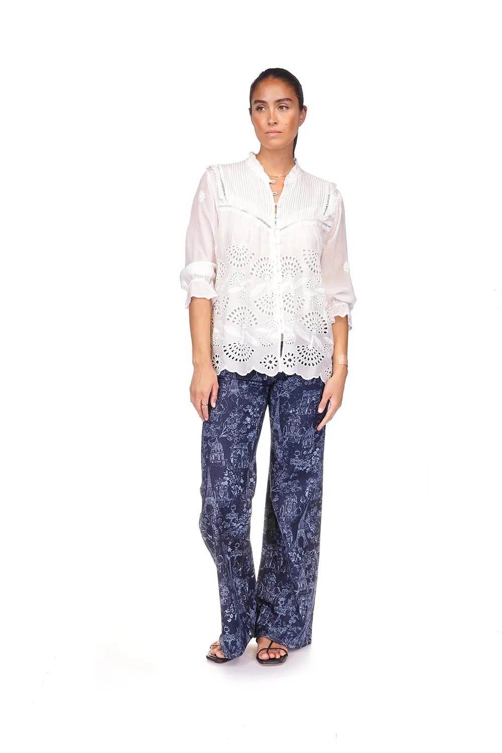 Johnny Was Lilianne Shirt - Wallflower C14825-3