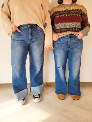 Jonah Retro Wide Cuff Jeans