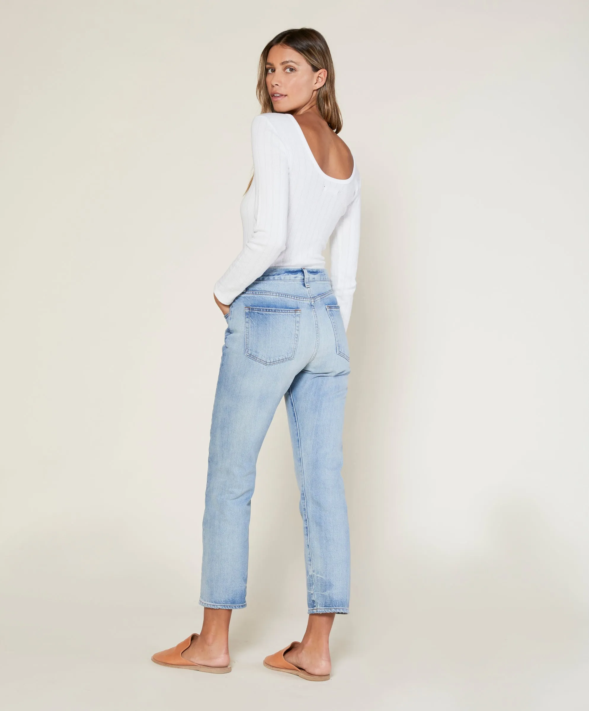 Joni L/S Pointelle Tee - Outerworn