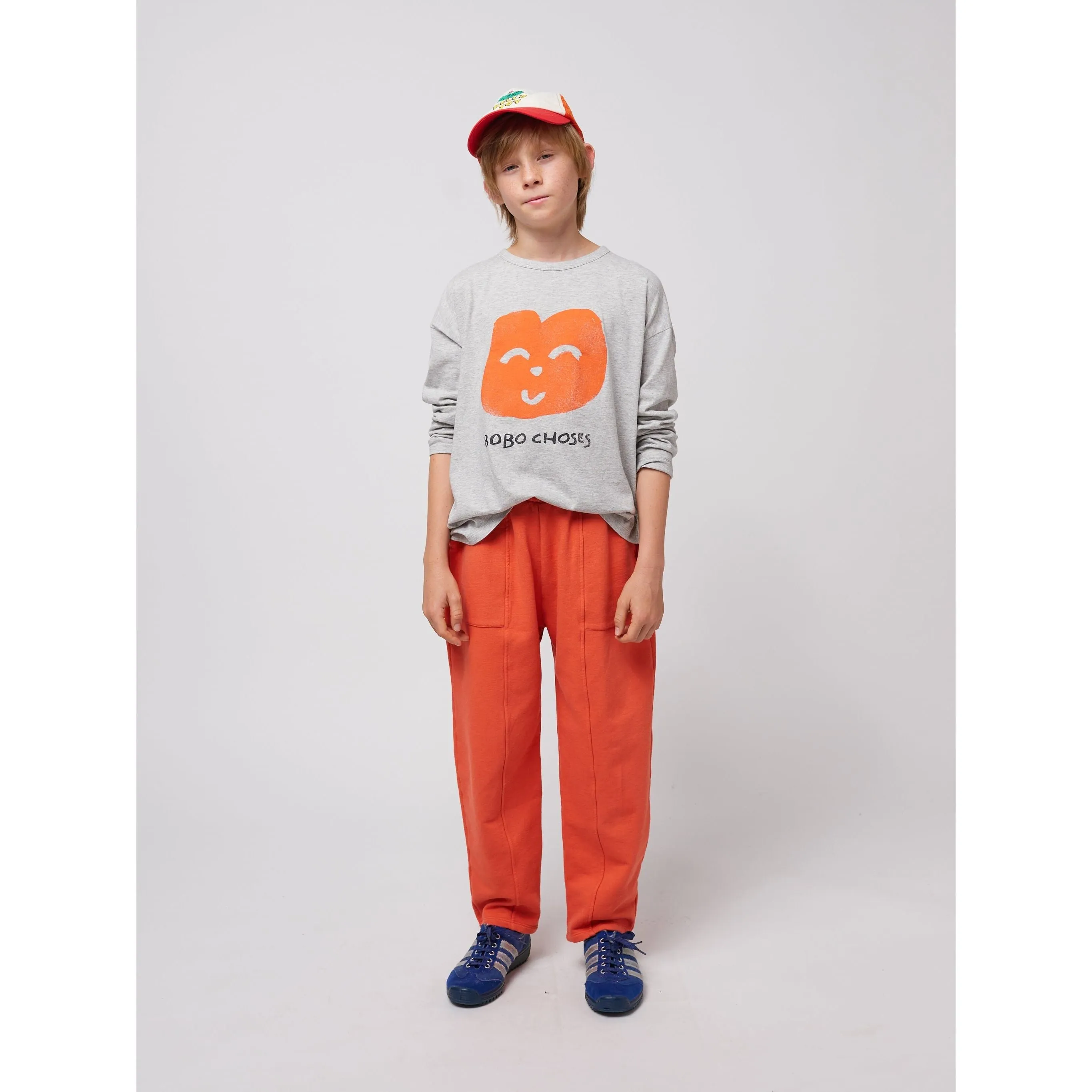 Joyful Face T-Shirt - Grey