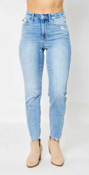 Judy Blue Destroyed Hem Jean (Plus)