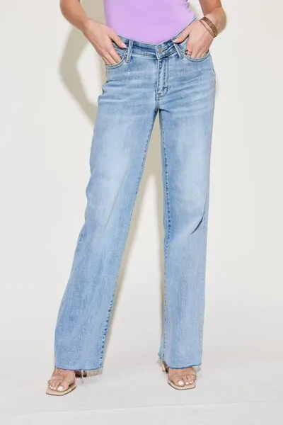 Judy Blue V Front Waistband Straight Jeans, Size 13-24W