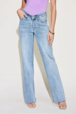 Judy Blue V Front Waistband Straight Jeans, Size 13-24W