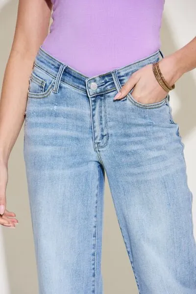 Judy Blue V Front Waistband Straight Jeans, Size 13-24W