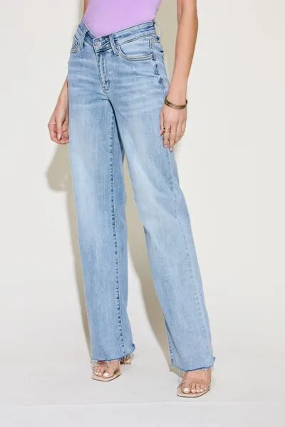 Judy Blue V Front Waistband Straight Jeans, Size 13-24W