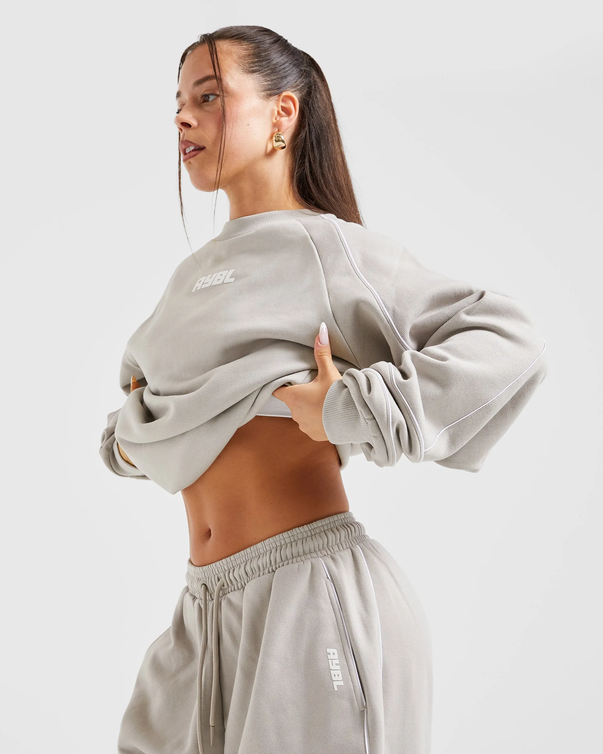 Justine Oversized Sweater - Washed Taupe