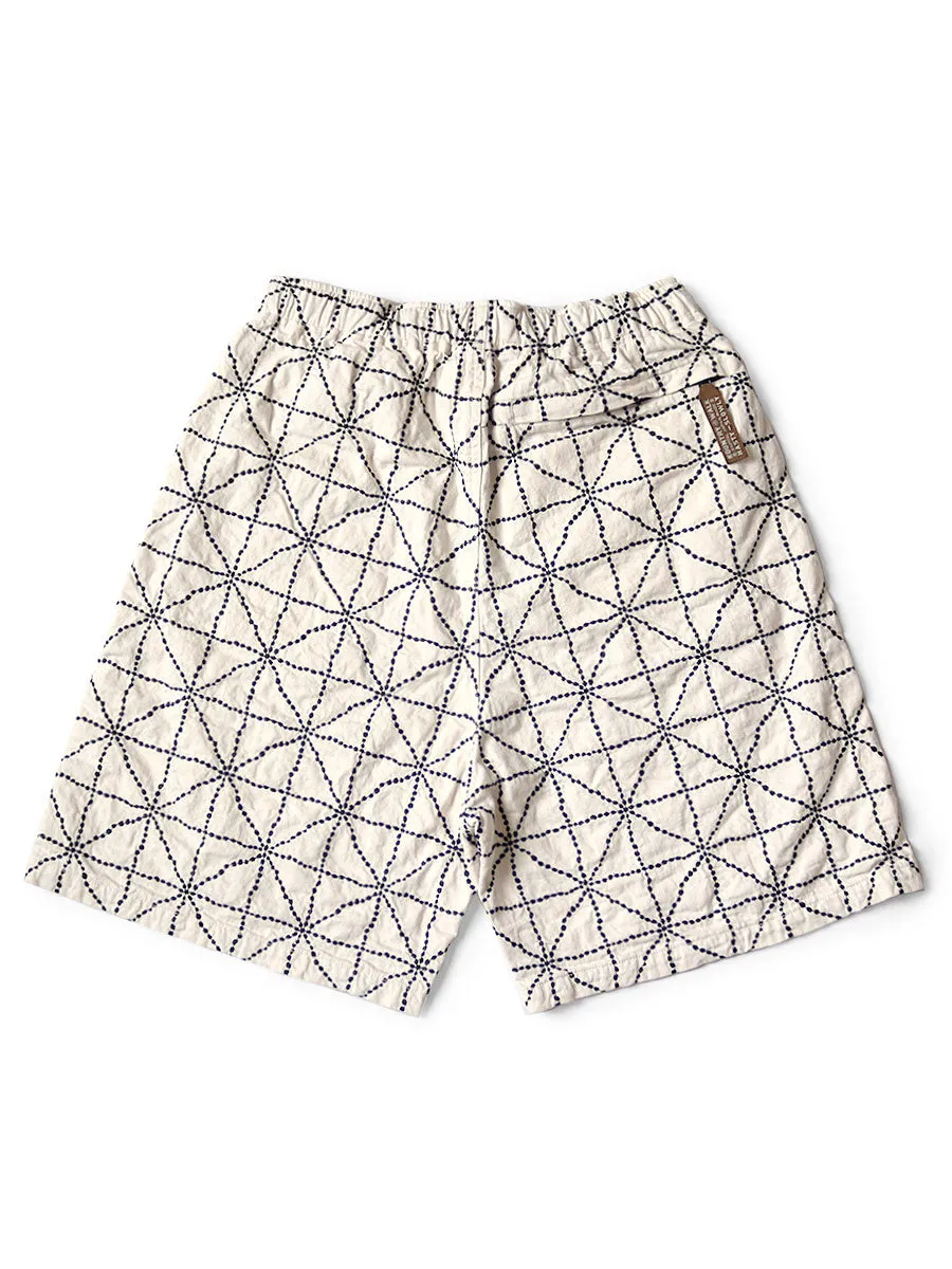 Kapital 8oz Color Denim FOLK-DOJO EASY Shorts- NAT (K2404SP185)