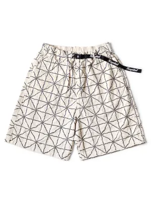 Kapital 8oz Color Denim FOLK-DOJO EASY Shorts- NAT (K2404SP185)