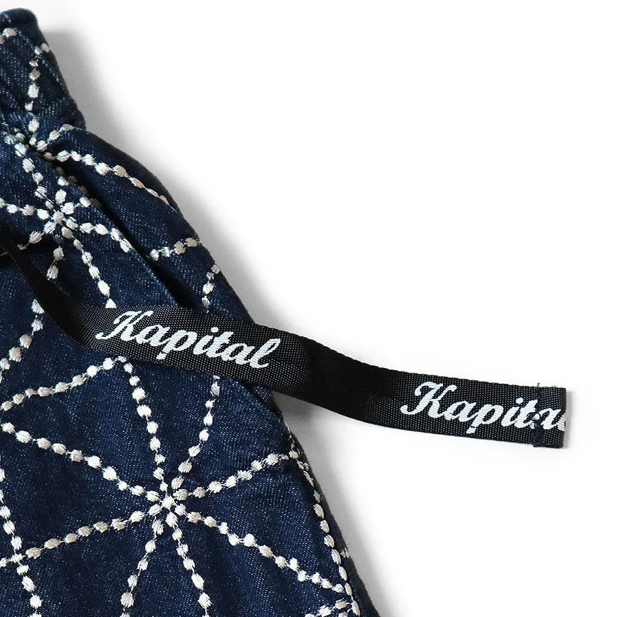 KAPITAL Denim FOLK-DOJO Embroidered Easy Shorts [ K2404SP184 ]