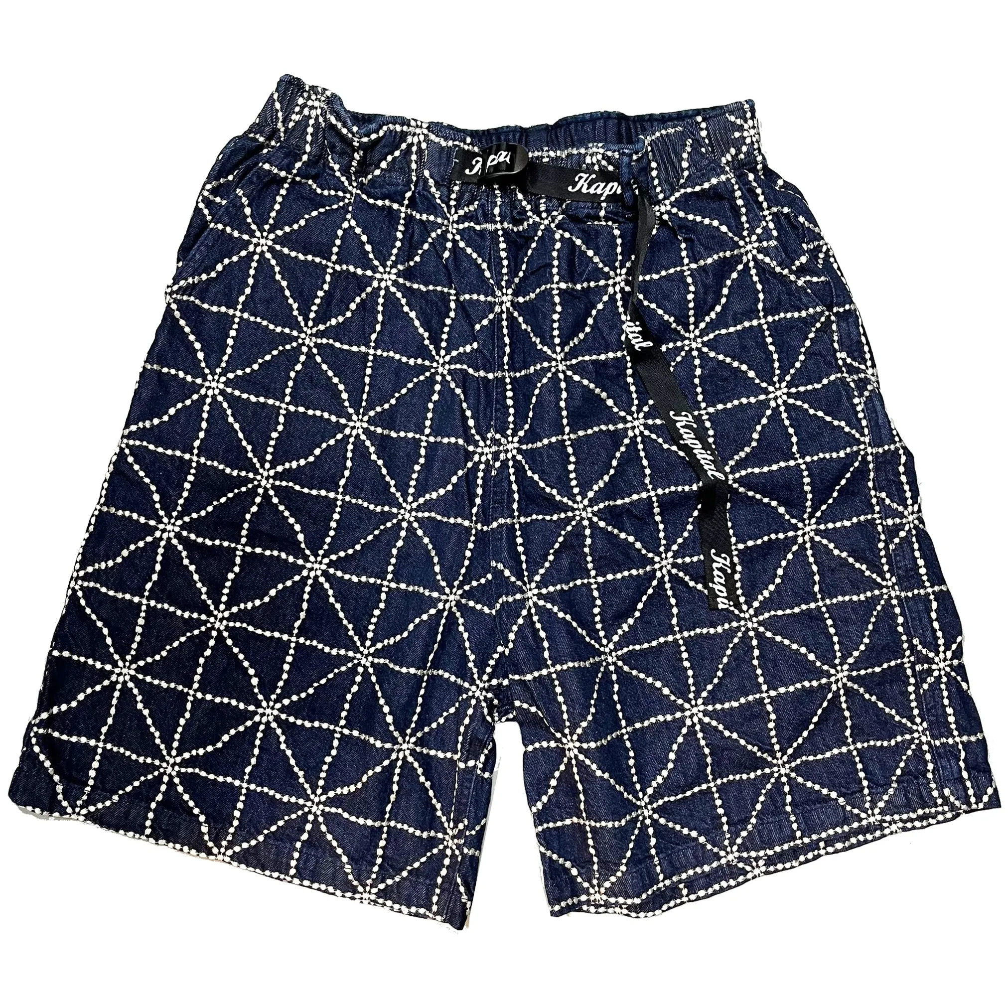 KAPITAL Denim FOLK-DOJO Embroidered Easy Shorts [ K2404SP184 ]