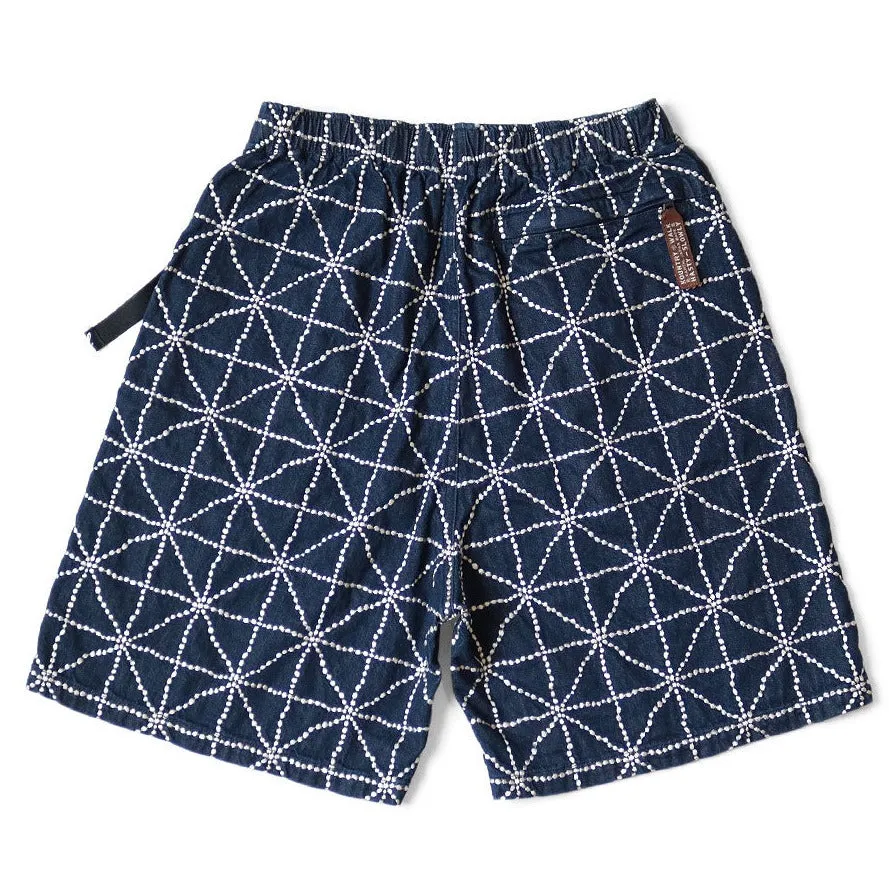 KAPITAL Denim FOLK-DOJO Embroidered Easy Shorts [ K2404SP184 ]