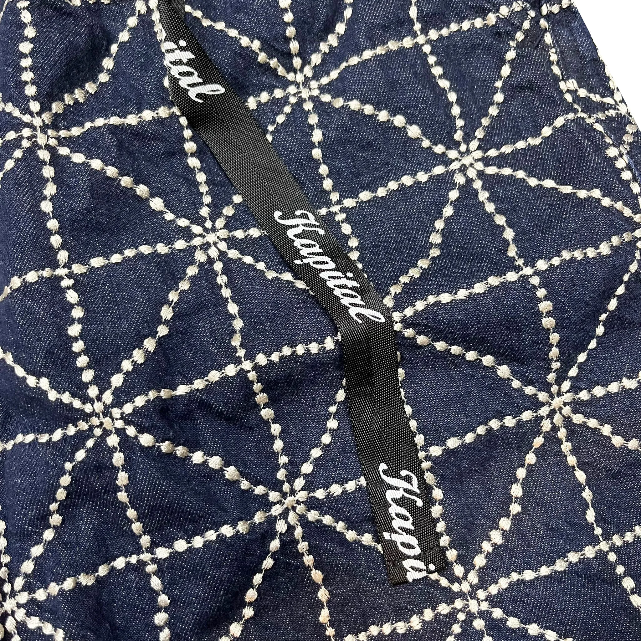 KAPITAL Denim FOLK-DOJO Embroidered Easy Shorts [ K2404SP184 ]