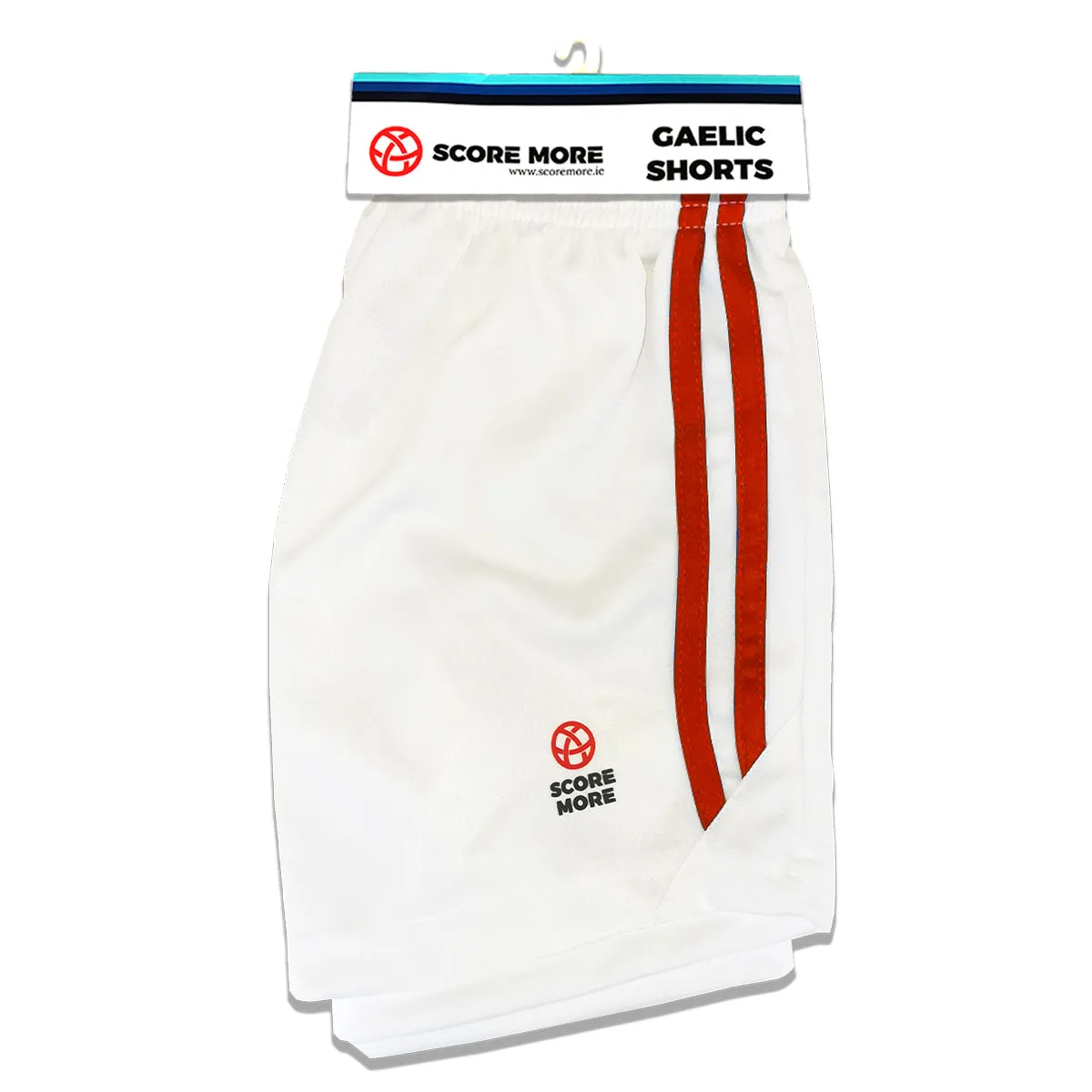 Kids Sport Shorts Red & White 4 sizes