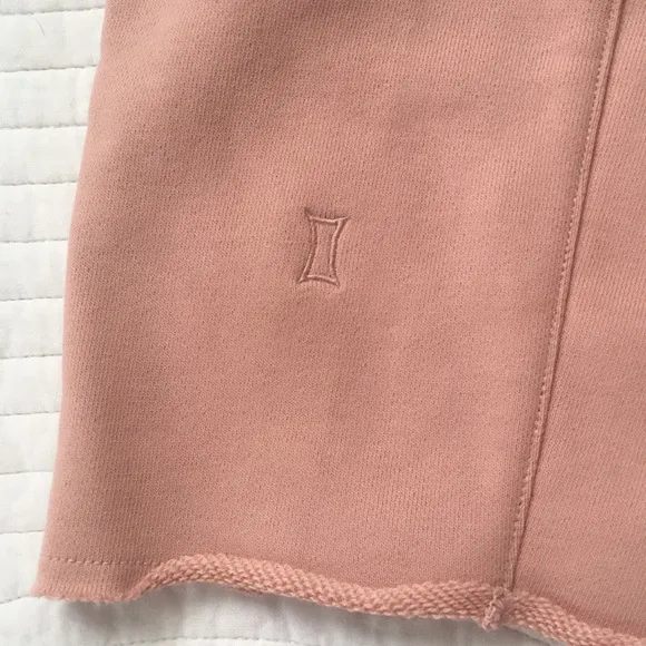 Kit &amp; Ace Terry Cloth High Waisted Shorts Dusty Rose 8 NEW
