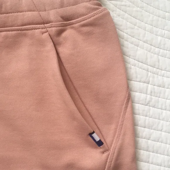 Kit &amp; Ace Terry Cloth High Waisted Shorts Dusty Rose 8 NEW