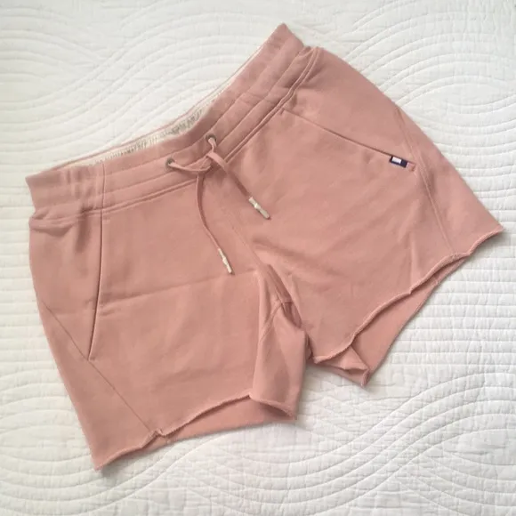 Kit &amp; Ace Terry Cloth High Waisted Shorts Dusty Rose 8 NEW