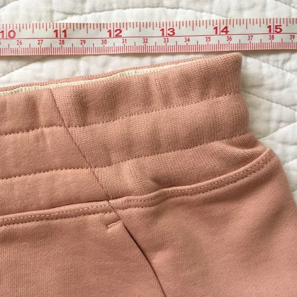 Kit &amp; Ace Terry Cloth High Waisted Shorts Dusty Rose 8 NEW